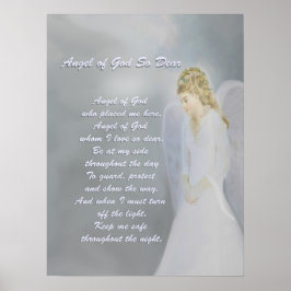 Guardian Angel Prayer Poster