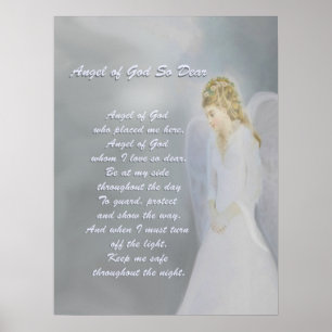 Guardian Angel Prayer Poster