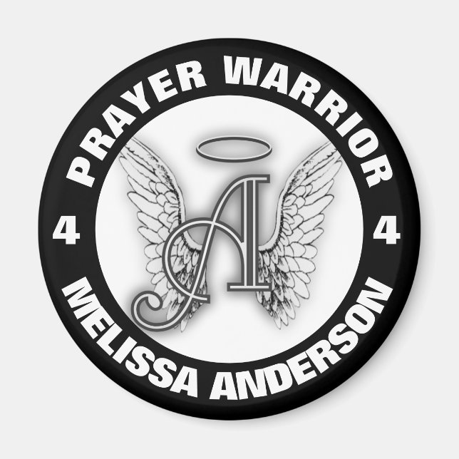 Guardian Angel Prayer Warrior Magnet (Framsidan)