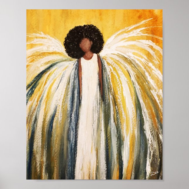 Guardian Angel Premium Canvas Gloss Poster (8 x 10 (Framsidan)