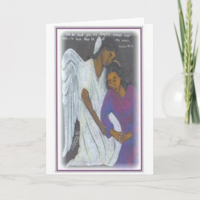 Guardian Angel (Psalm 91:11) Kort (Framsida)