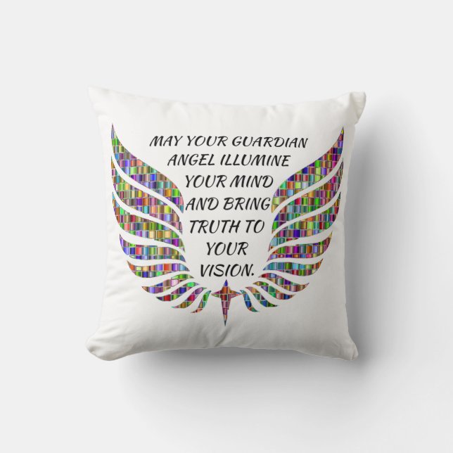 Guardian Angel Quote/Angel Vinge Kudde (Framsida)