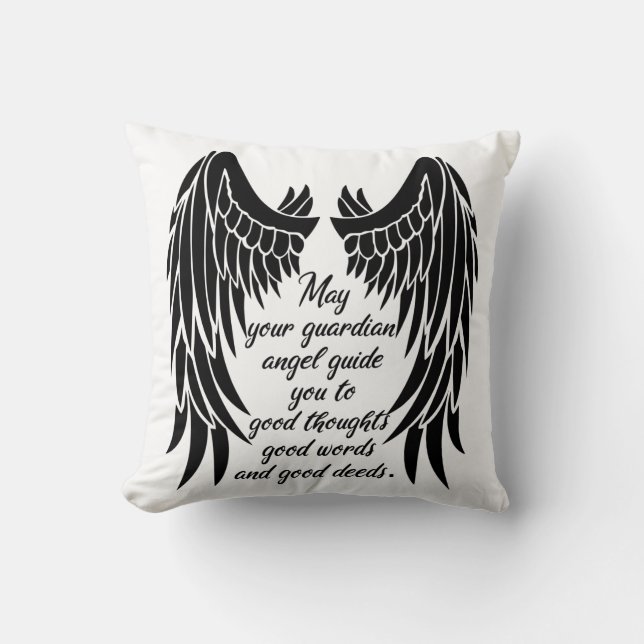 Guardian Angel Quote/Angel Vinge Kudde (Framsida)