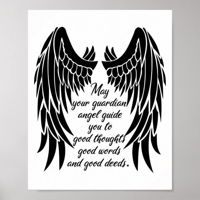 Guardian Angel Quote Poster (Framsidan)