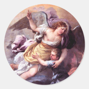 Guardian Angel Runt Klistermärke