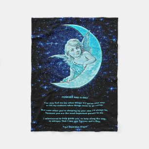 Guardian Angel Soft Rosa Blanket Fleecefilt
