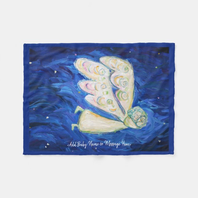 Guardian Angel Soft Ull Anpassningsbar Baby Blanke Fleecefilt (Framsidan (Horisontell))