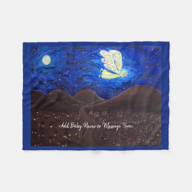 Guardian Angel Soft Ull Anpassningsbar Baby Blanke Fleecefilt (Framsidan (Horisontell))