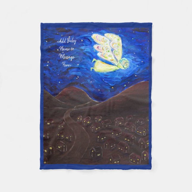 Guardian Angel Soft Ull Anpassningsbar Baby Blanke Fleecefilt (Framsidan)