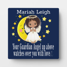 Guardian Angel Tabletop Plaque med Easel
