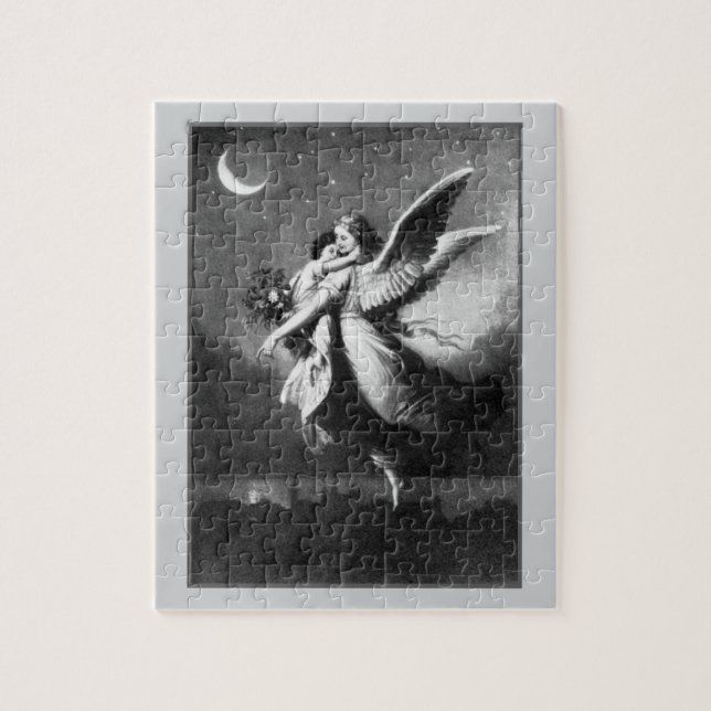 Guardian Angel vid Nattjigszaspuzzle Pussel (Vertikal)