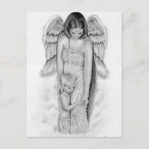 Guardian Angel vycard Vykort