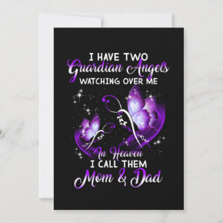 Guardian Angles in My Heaven Mamma & Pappa Tack Kort