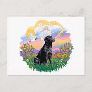 Guardian - Black Labrador Retriever Vykort