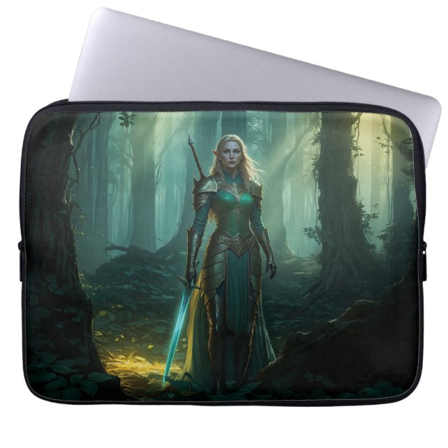 Guardian Elf of the Enchanted Realm Laptop Fodral (Framsidan)