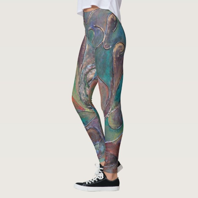 "Guardian from Unsee" av Paul Buică Leggings (Vänster)