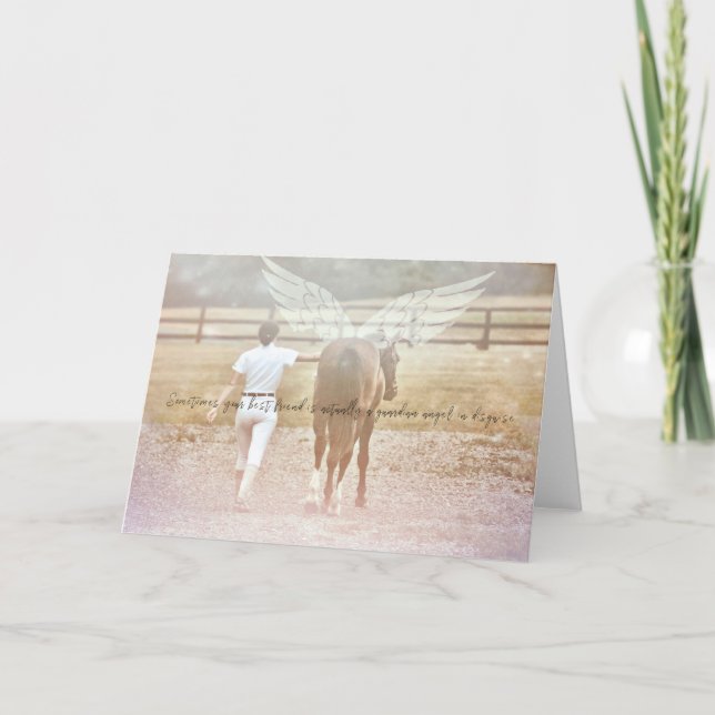 GUARDIAN IN DISGUISISE Greeting Card Tack Kort (Framsida)