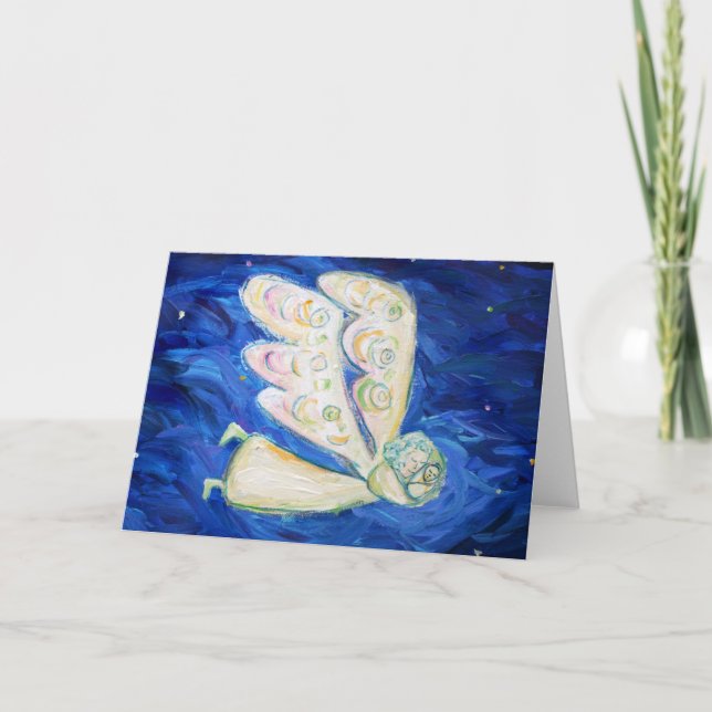 Guardian Light Angel Baby Note eller Greeting Card Helgkort (Framsida)