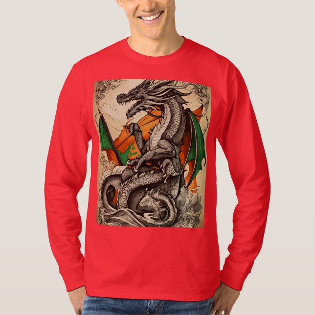 Guardian of the Emerald Flame T Shirt (Framsida)