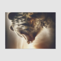 Guardian of the Forest Bear Decoupage Papper