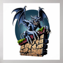 Guardian of the Heights: A Gothic Gargoyle Artwork