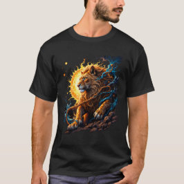 Guardian of the Solar Threshold – Lion of Balance  T Shirt