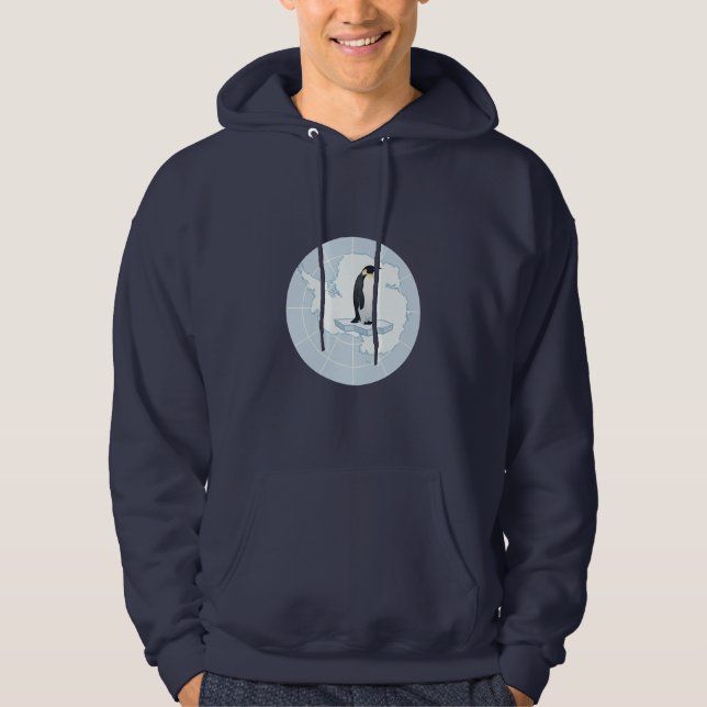 Guardian of the South Pole Antarctica Flag Hoodie (Framsida)