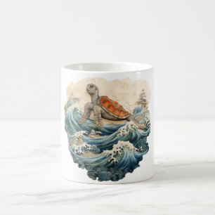 Guardian of the Vågar: Majestic Sea Turtle Kaffemugg
