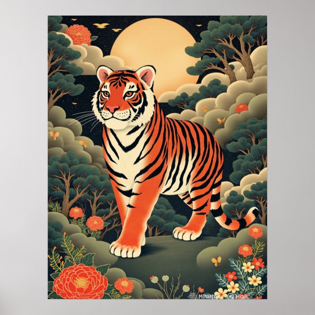 Guardian Tiger i Joseon Forest Poster (Framsidan)