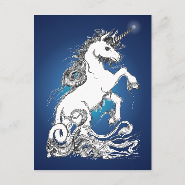 Guardian Unicorn Vykort (Framsida)