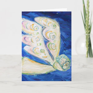 Guardian White Light Angel Note eller gratulations Helgkort