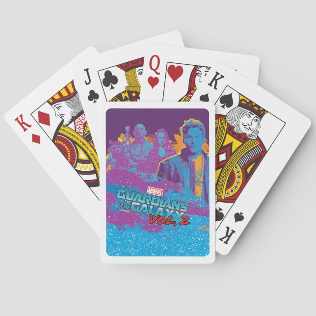 Guardianer från Galaxy Vol. 2 | ROCKSTJÄRNOR Casinokort (Baksidan)