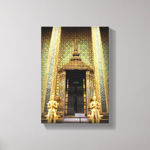Guardianer i Golden Palace Thailand Foto Canvastryck