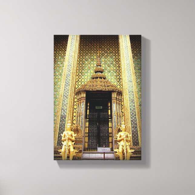 Guardianer i Golden Palace Thailand Foto Canvastryck (Framsida)