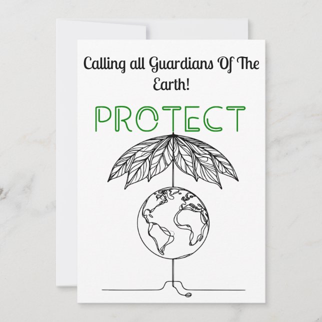 Guardians of Earth - Protect Planet With Style Inbjudningar (Framsida)