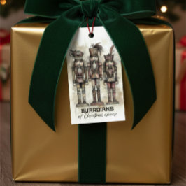 Guardians of jul Cheer Nutcracker Gift Märkre Presentetikett