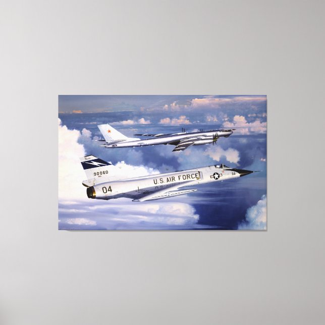 Guarding Americas Himlar William S Phillips Print Canvastryck (Framsida)