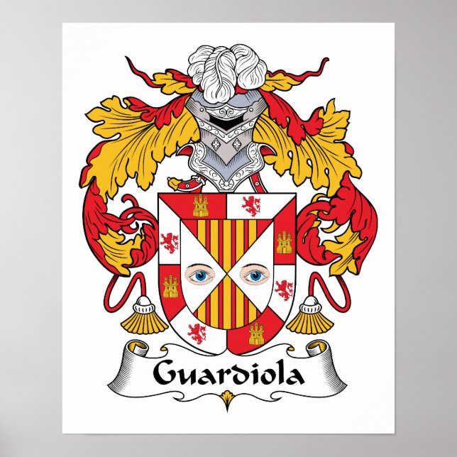 Guardiola Family Crest Poster (Framsidan)