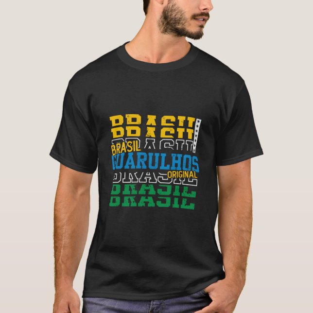 Guarulhos Brasil Sport T Shirt (Framsida)