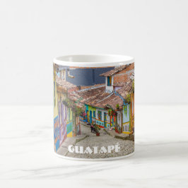 Guatapé, Colombia Colorful Street Kaffemugg