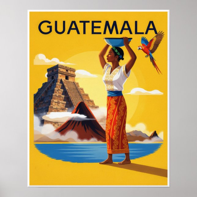 Guatemala affisch  (Framsidan)