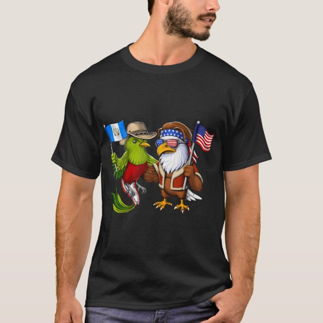 Guatemala amerikanskt arv t shirt (Framsida)