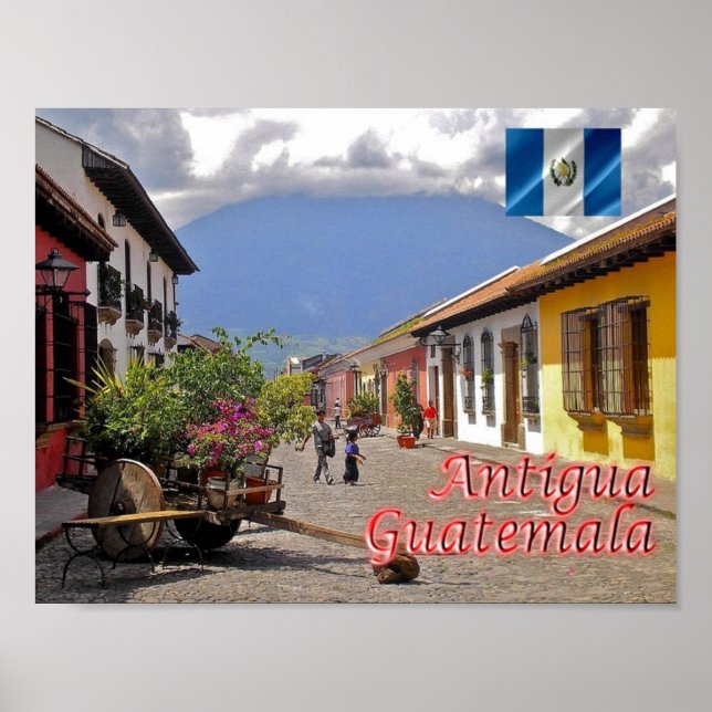 Guatemala - Antigua - Calle del Arco - Poster (Framsidan)