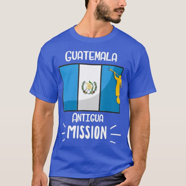 Guatemala Antigua Mormon LDS Uppdrag missionär T Shirt (Framsida)
