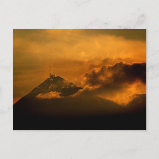Guatemala - Antigua sunset Vykort (Framsida)