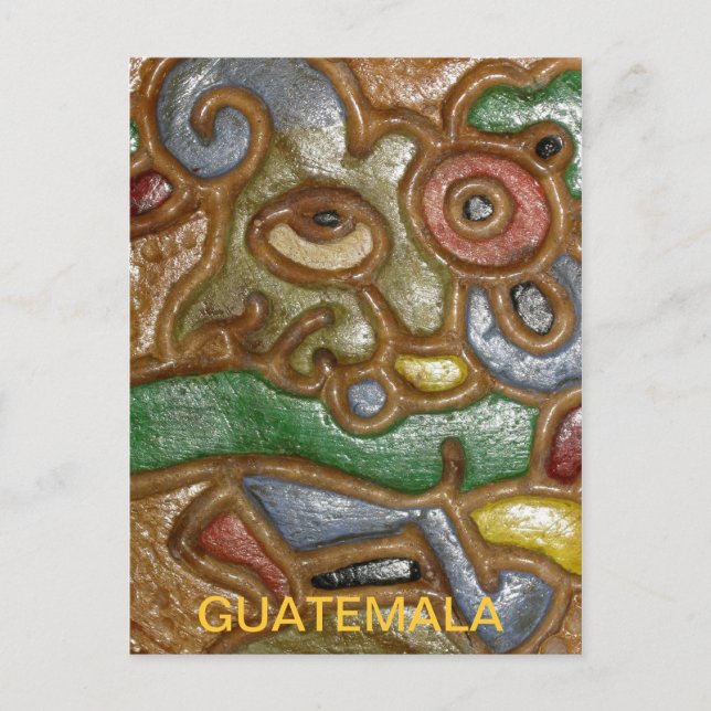 Guatemala Art Postcard Vykort (Framsida)
