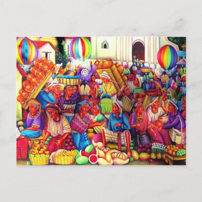Guatemala Art Postcard Vykort (Framsida)