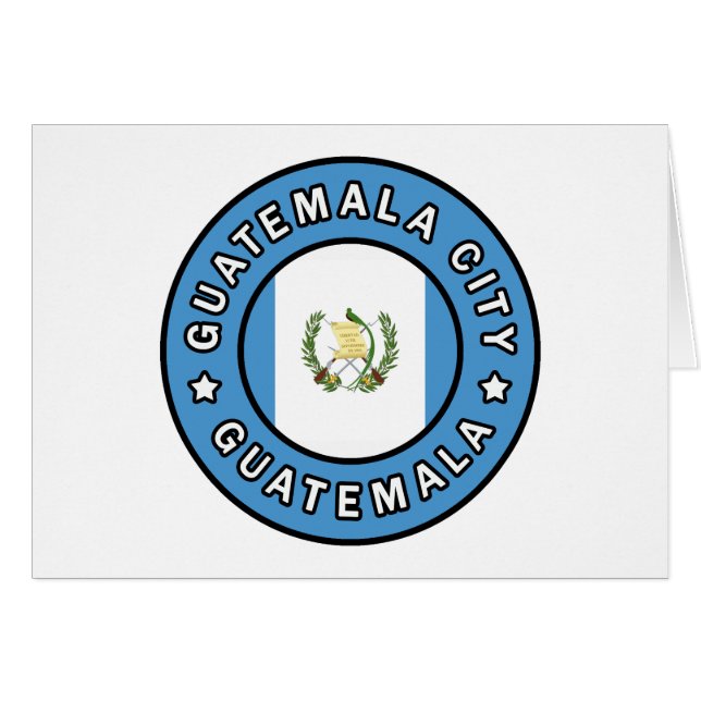 Guatemala City Guatemala Hälsningskort (Framsidan Horizontal)