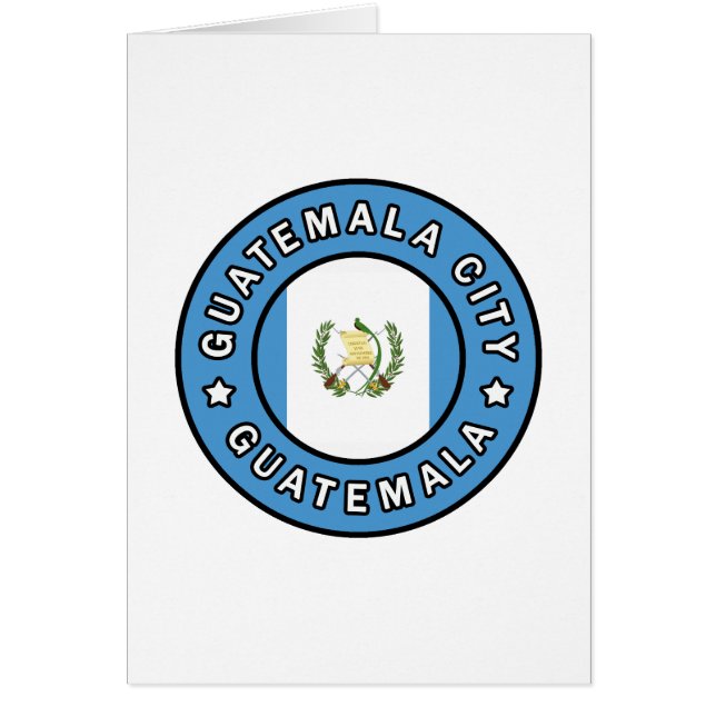 Guatemala City Guatemala Hälsningskort (Framsidan)
