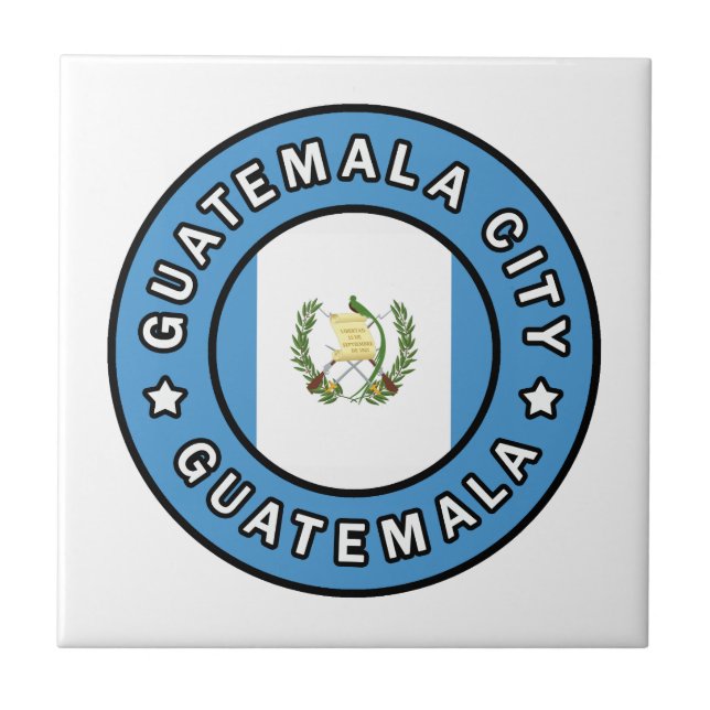 Guatemala City Guatemala Kakelplatta (Framsidan)